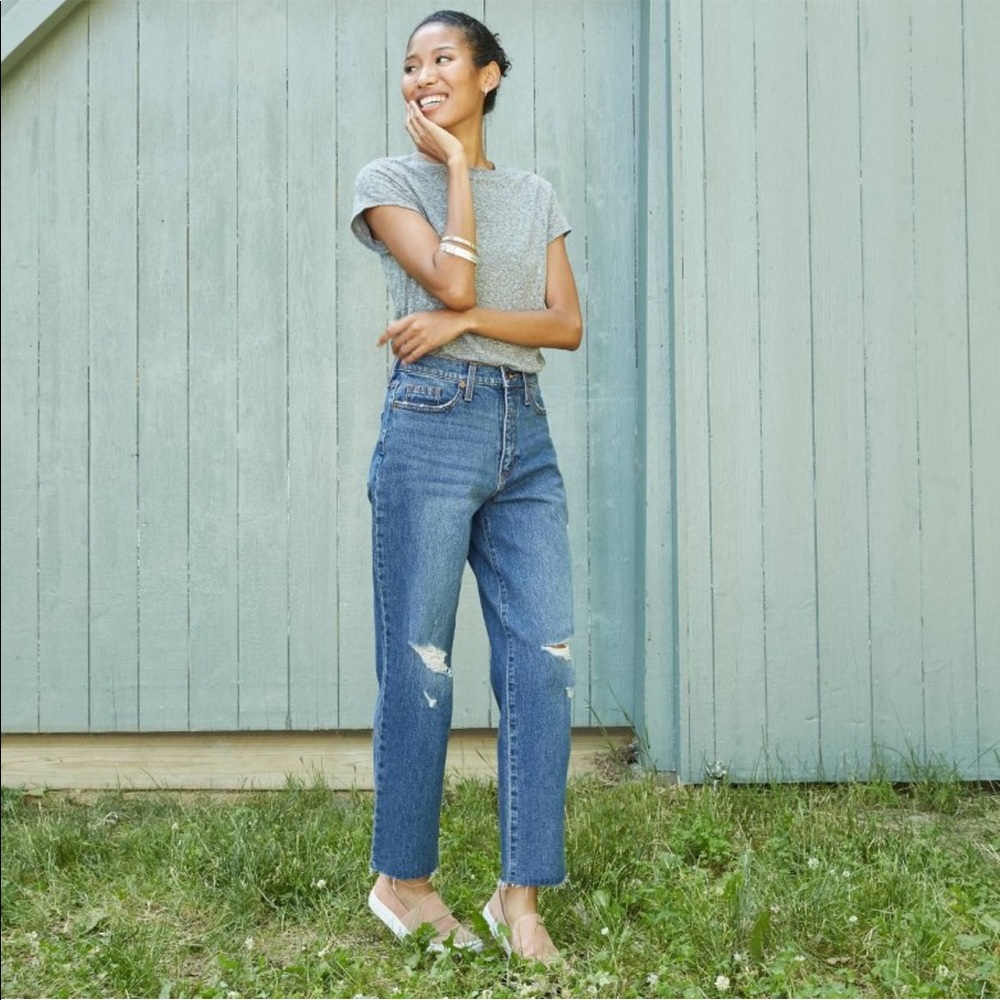 Universal Thread Vintage Straight Cropped Jeans